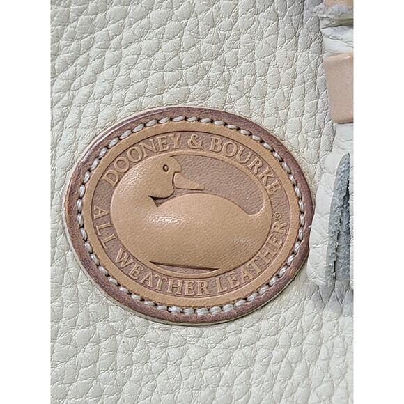 Dooney & Bourke Adjustable Mini Crossbody Bucket Bag Cream Pebbled Leather USA - Picture 14 of 16